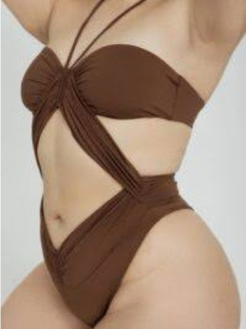 Riot Swim Phoenix One Piece Swimsuit Chocolate Brown Size Large